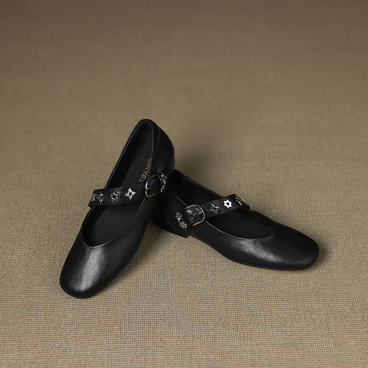 Elda Genuine Leather Flats