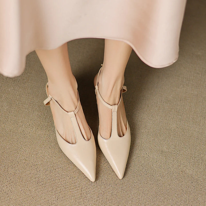 Serava Genuine Leather Heels