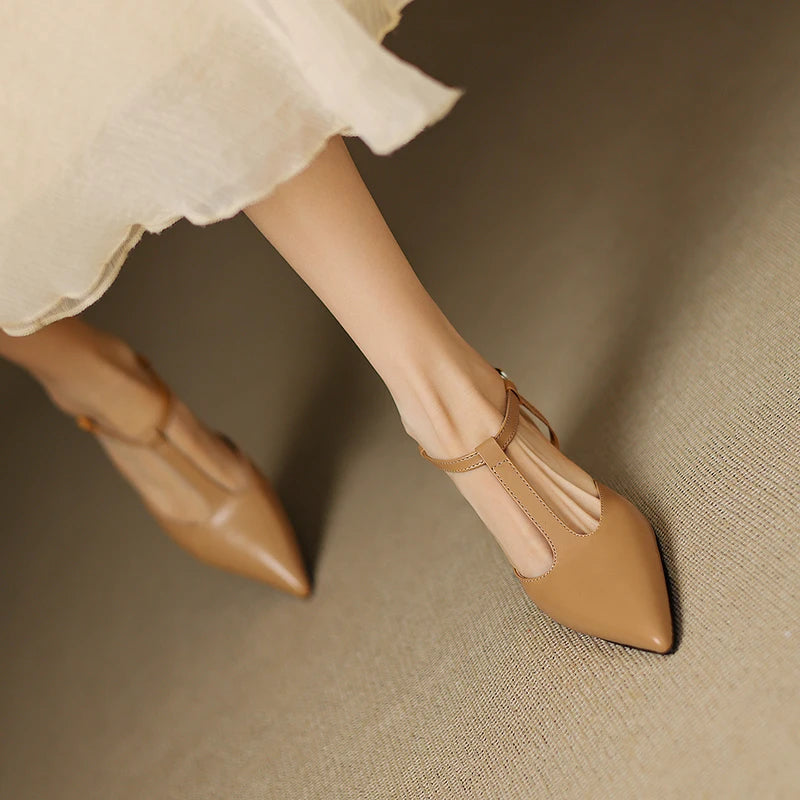 Serava Genuine Leather Heels