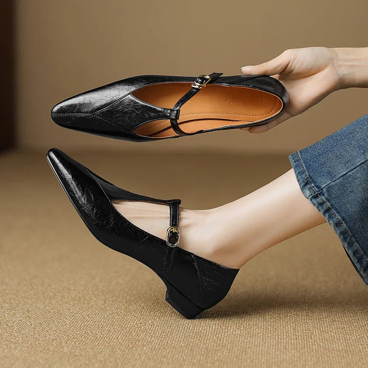 Biana Genuine Leather Heels