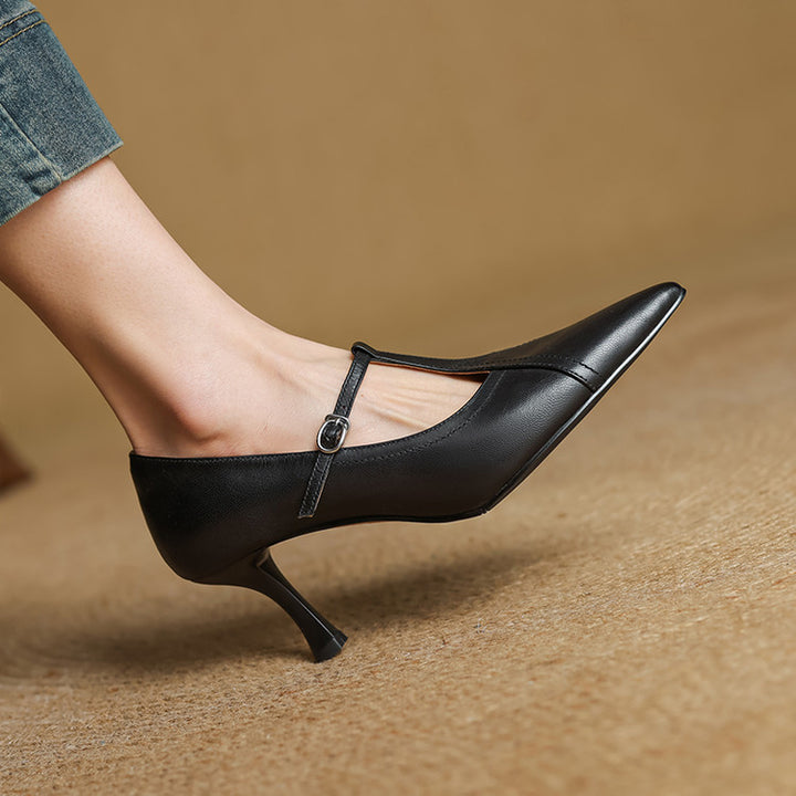 Lorena Genuine Leather Heels
