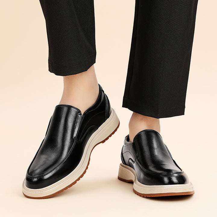 Daren Polished Leather Slip-On Shoes