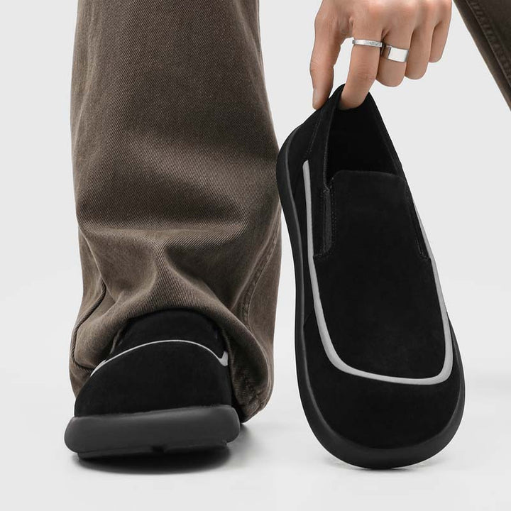 Milo Cowhide Slip-On Suede Shoes