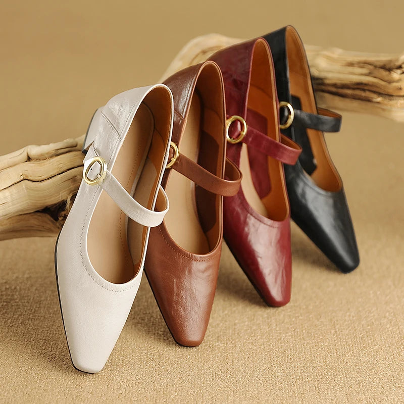 Merlot Genuine Leather Heels