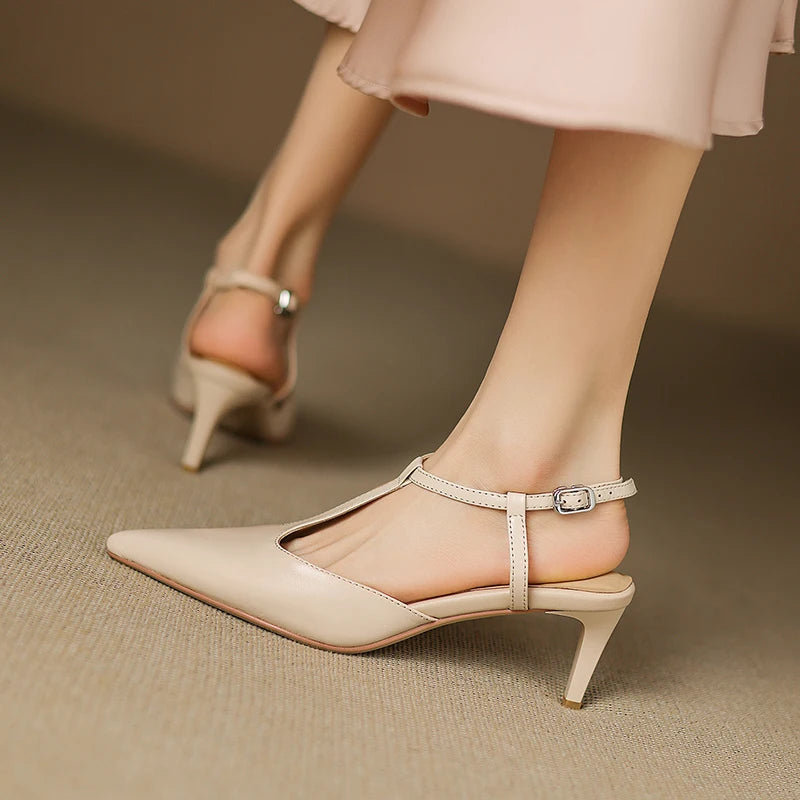 Serava Genuine Leather Heels