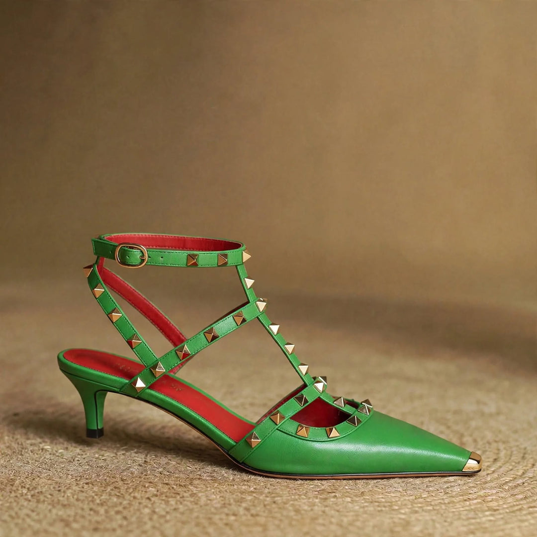 Zinnia Leather Heels
