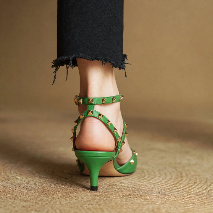 Zinnia Leather Heels