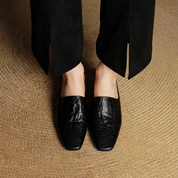 Mila Genuine Leather Mules
