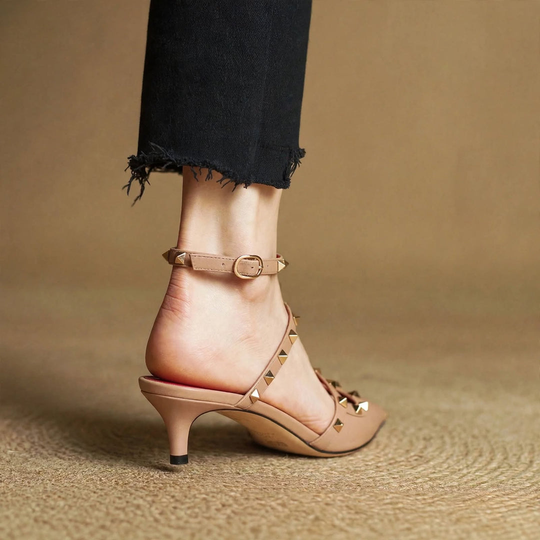 Zinnia Leather Heels