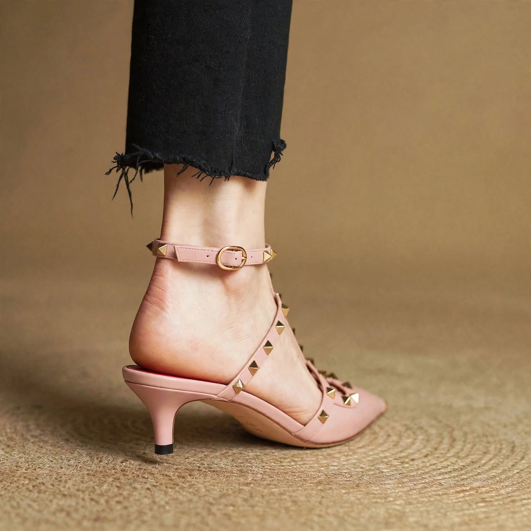 Zinnia Leather Heels