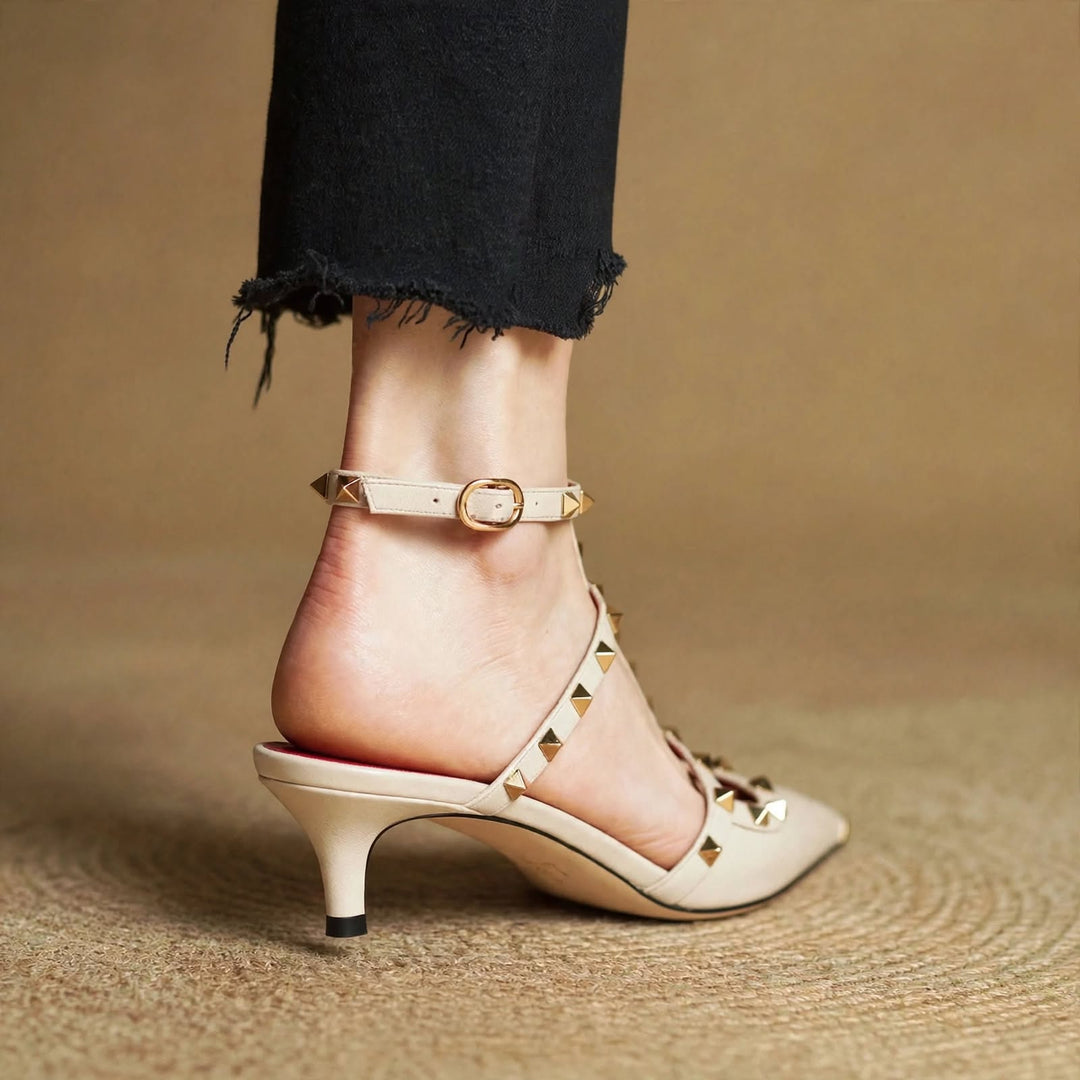 Zinnia Leather Heels
