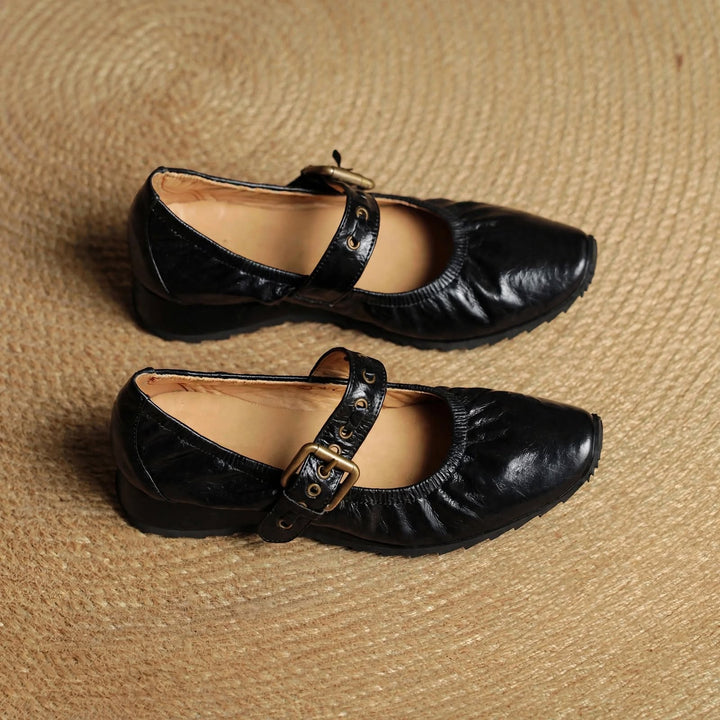 Cordelia Genuine Leather Flats
