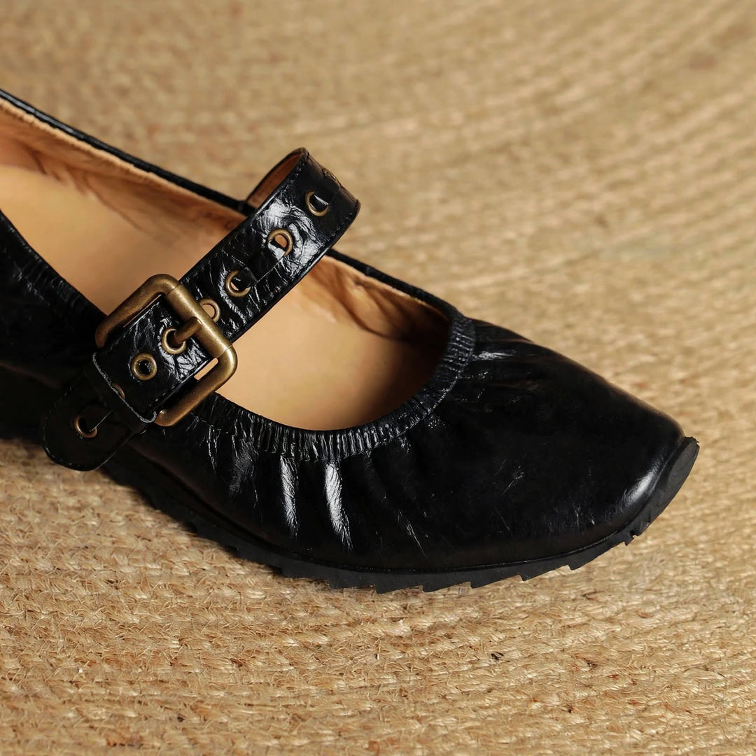 Cordelia Genuine Leather Flats