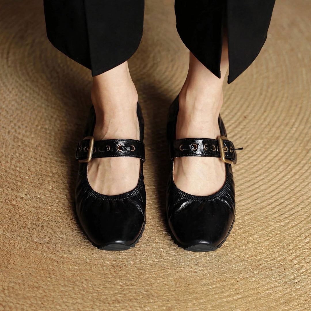 Cordelia Genuine Leather Flats