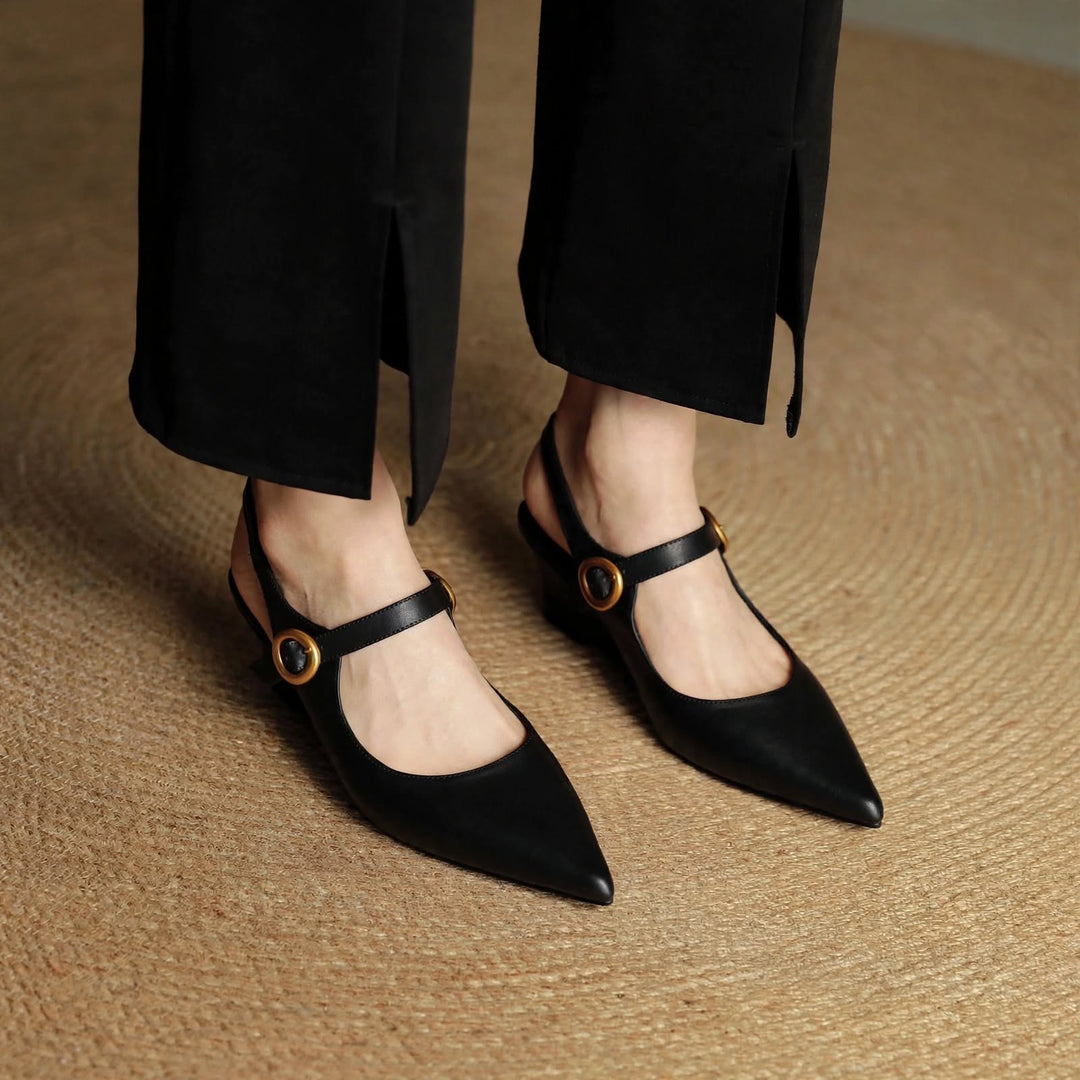 Ramira Genuine Leather Heels