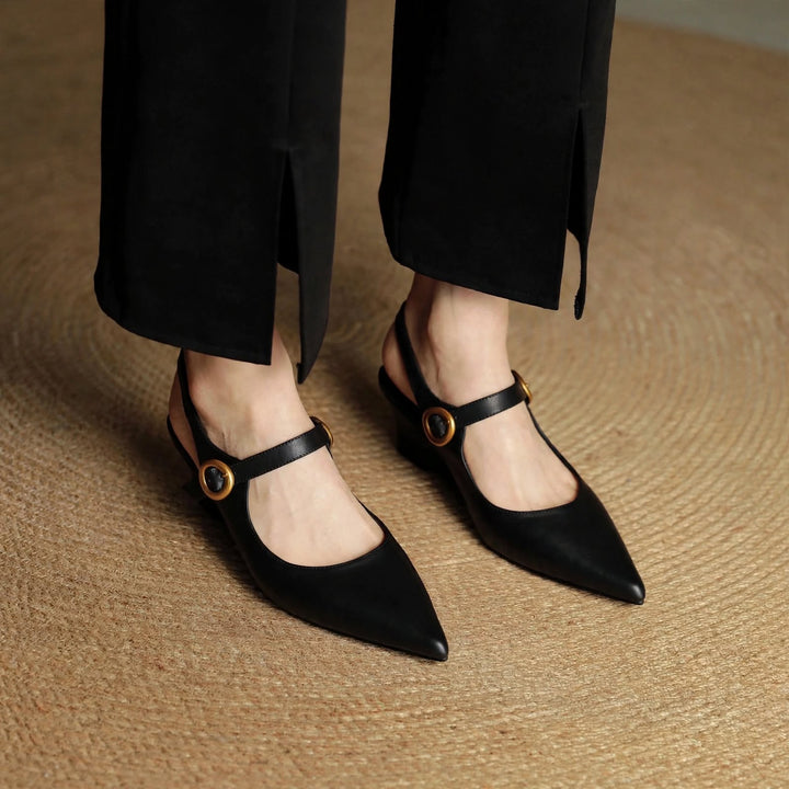Ramira Genuine Leather Heels