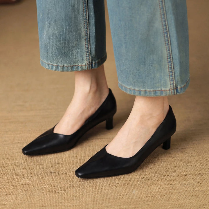 Bianca Genuine Leather Heels