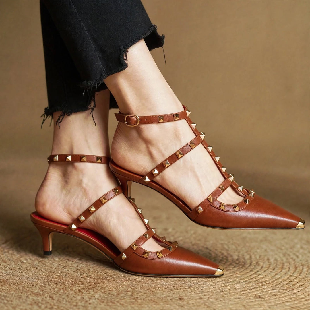 Zinnia Leather Heels