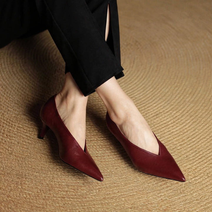 Katrin Genuine Leather Heels