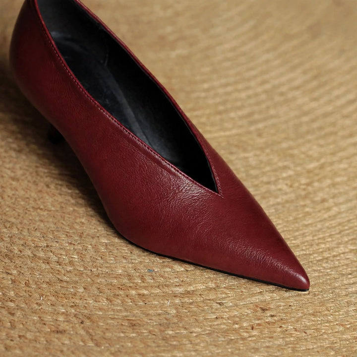 Katrin Genuine Leather Heels