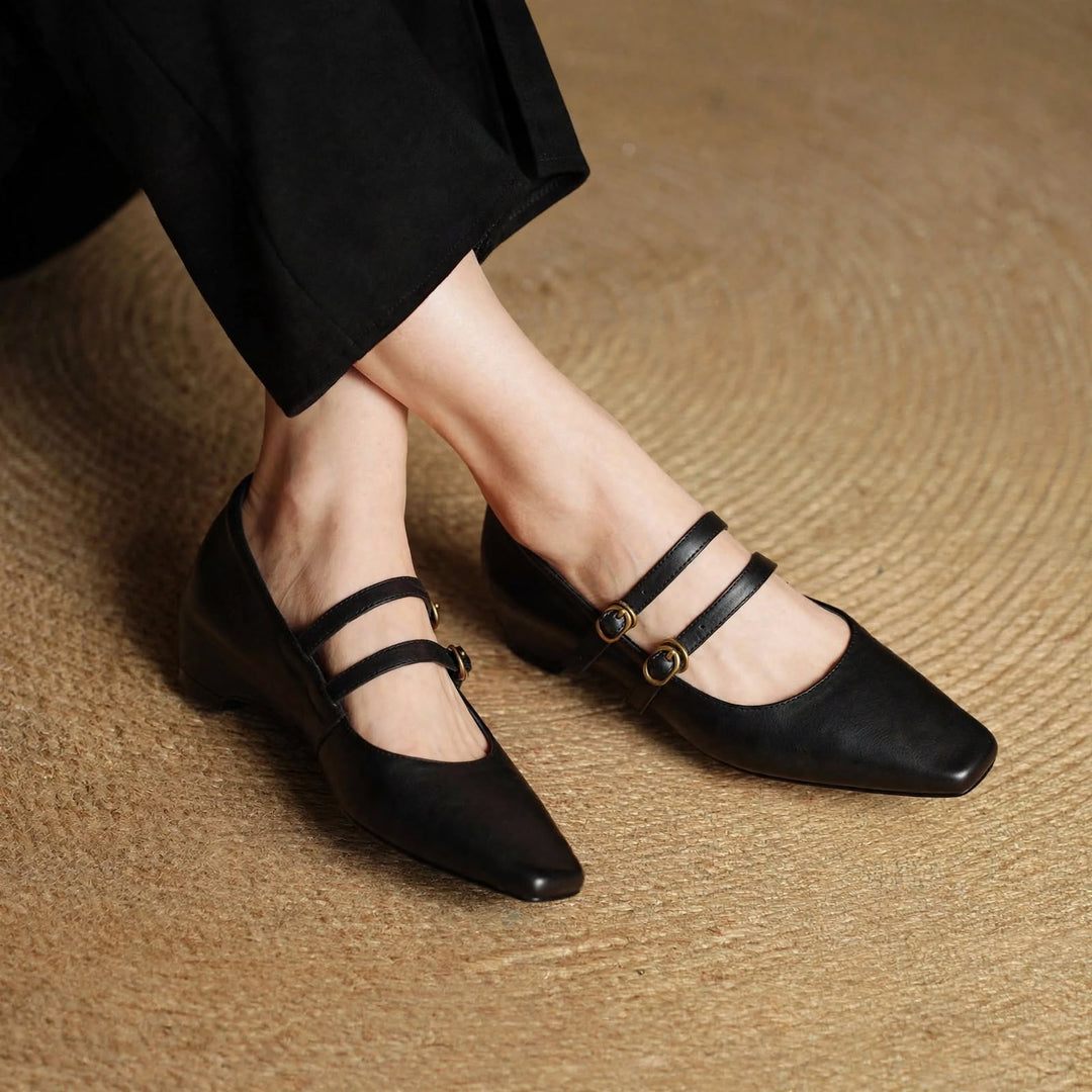 Lyra Genuine Leather Heels