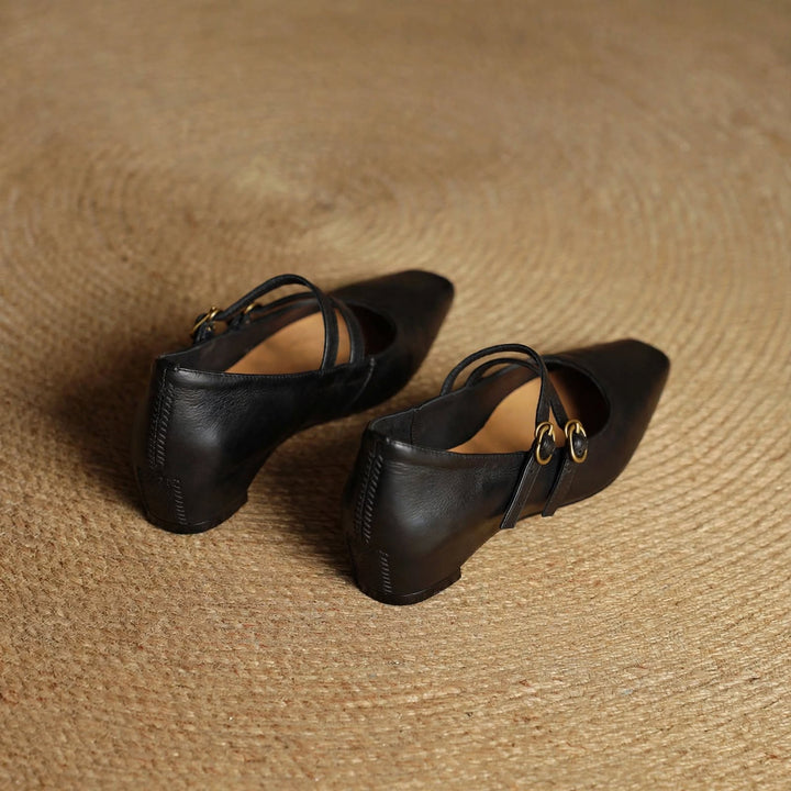 Lyra Genuine Leather Heels