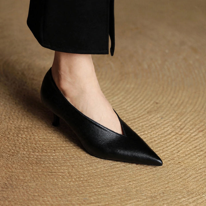 Katrin Genuine Leather Heels