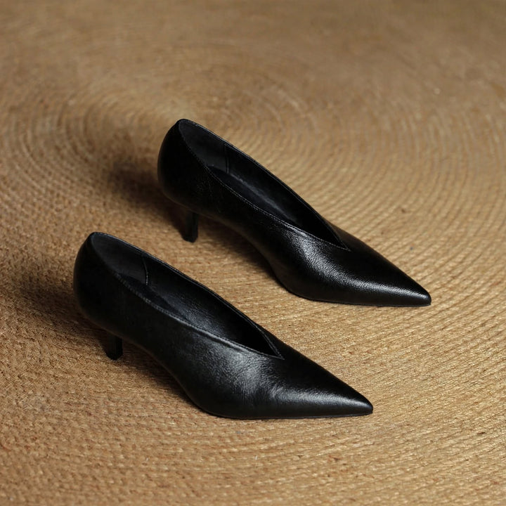 Katrin Genuine Leather Heels