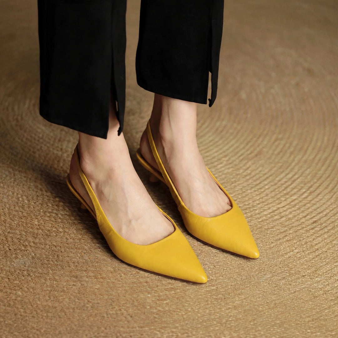 Roslyn Genuine Leather Heels