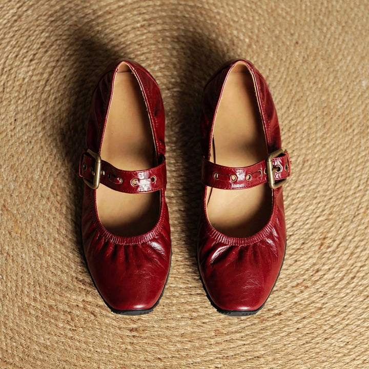 Cordelia Genuine Leather Flats