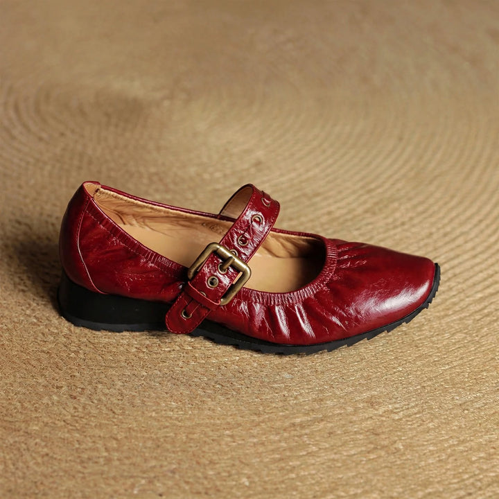 Cordelia Genuine Leather Flats