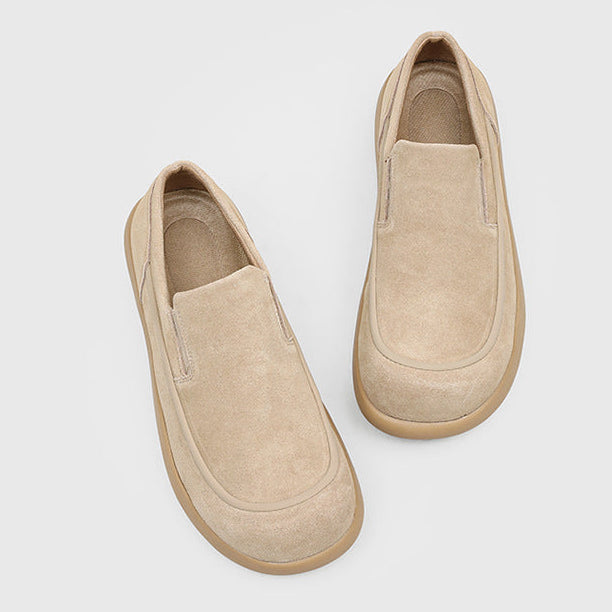 Milo Cowhide Slip-On Suede Shoes