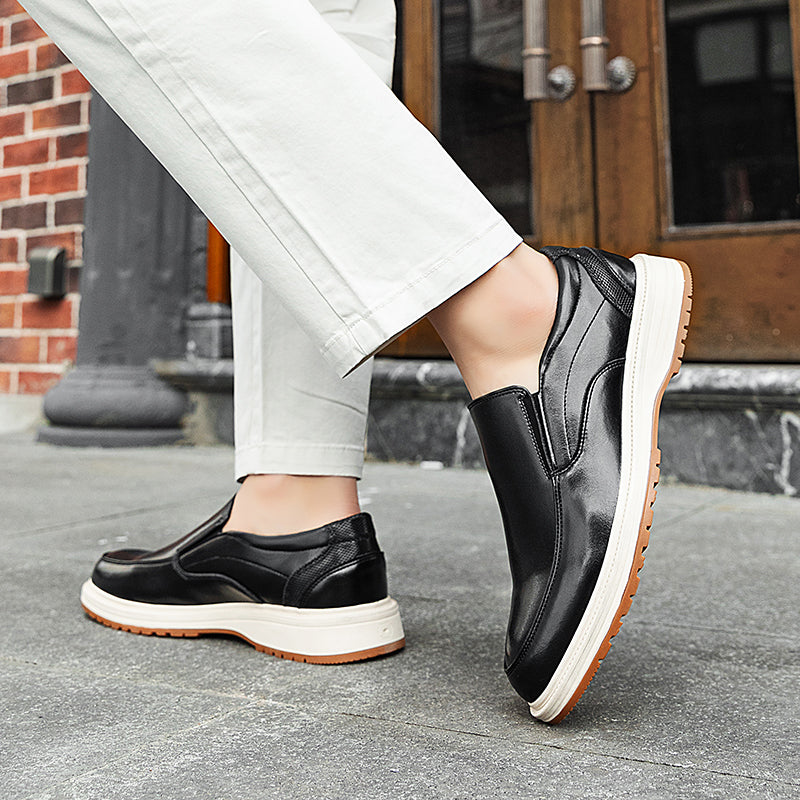 Daren Polished Leather Slip-On Shoes