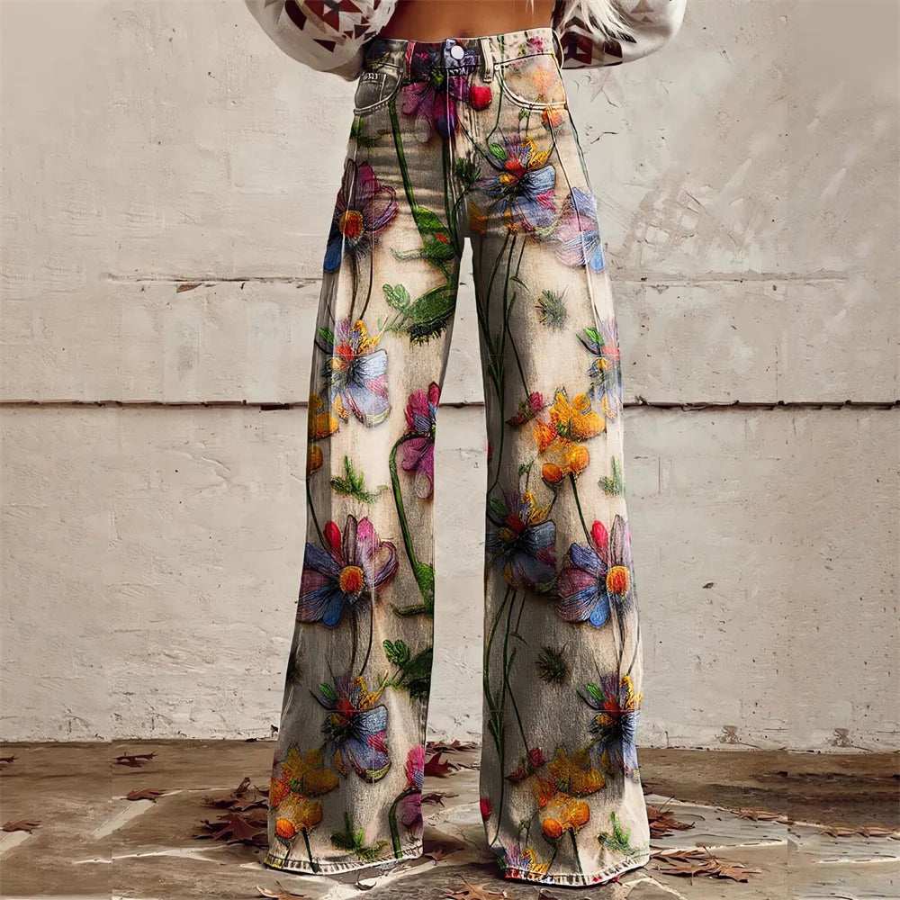 Zampa Printed Jeans