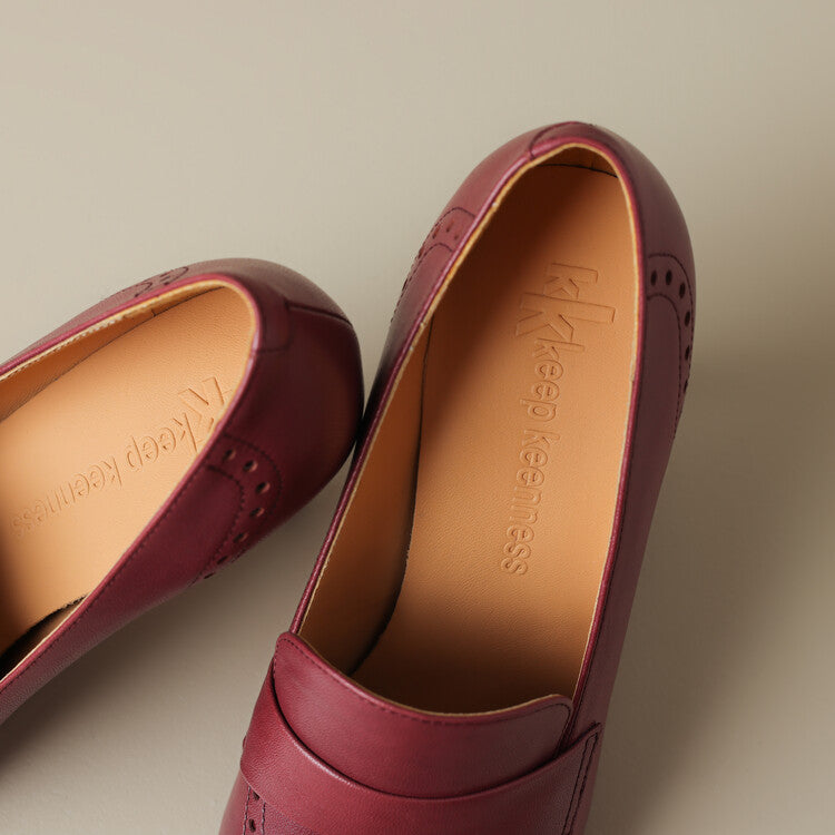 Nyla Genuine Leather Pointed-Toe Heel Pumps