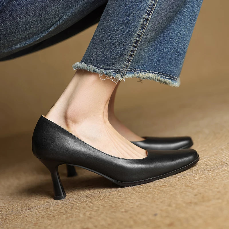 Diara Genuine Leather Heels