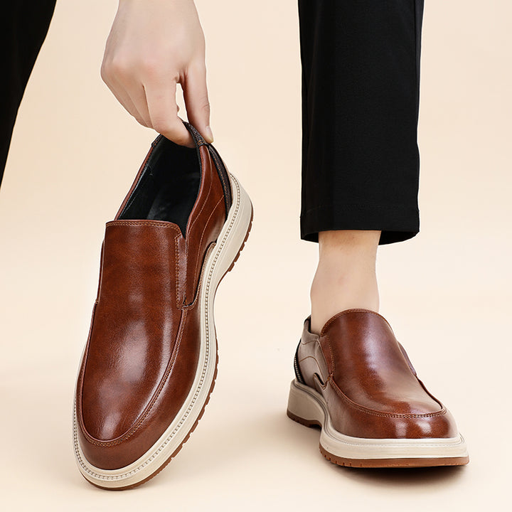 Daren Polished Leather Slip-On Shoes