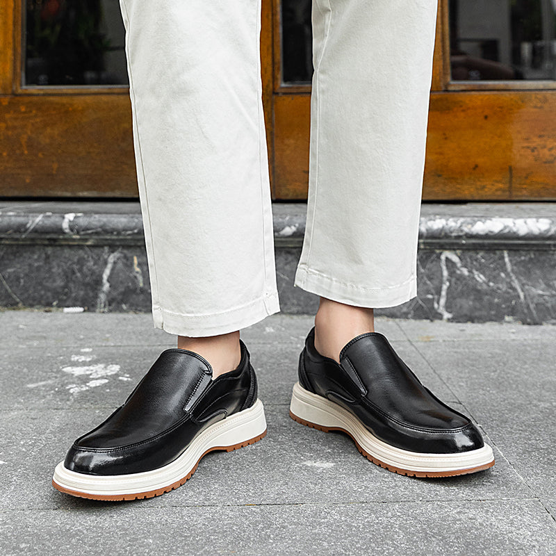 Daren Polished Leather Slip-On Shoes