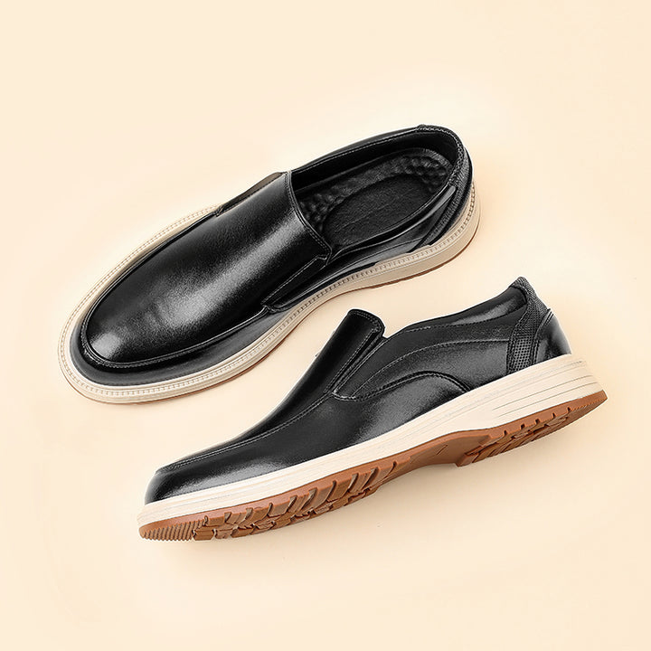 Daren Polished Leather Slip-On Shoes