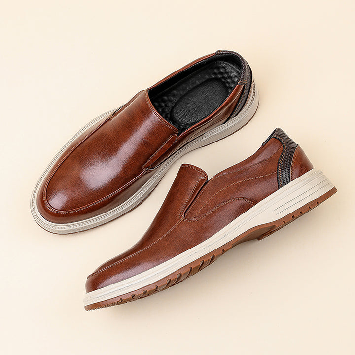 Daren Polished Leather Slip-On Shoes