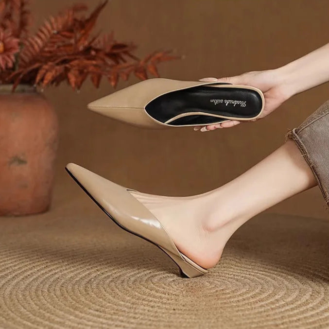 Eneva Leather Mules