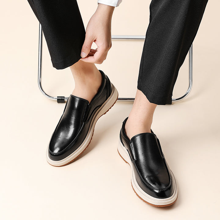 Daren Polished Leather Slip-On Shoes