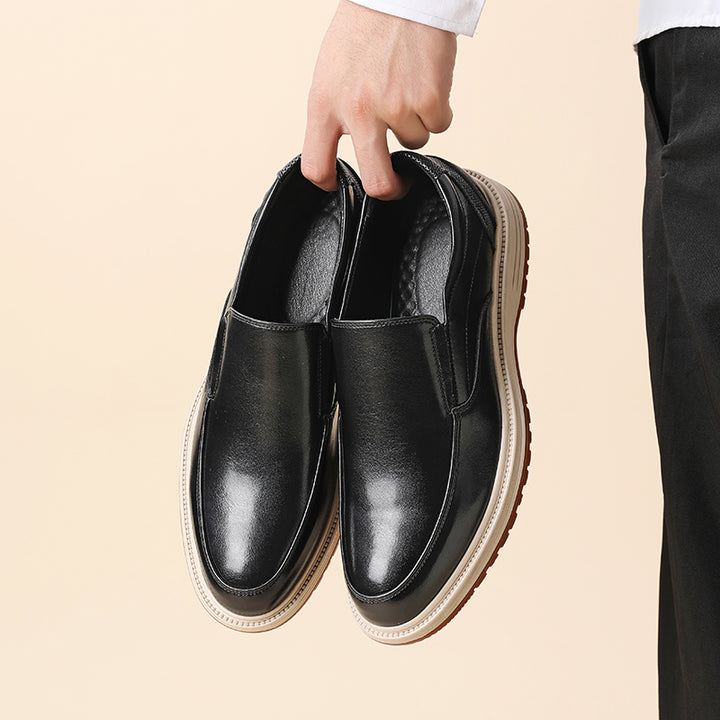 Daren Polished Leather Slip-On Shoes