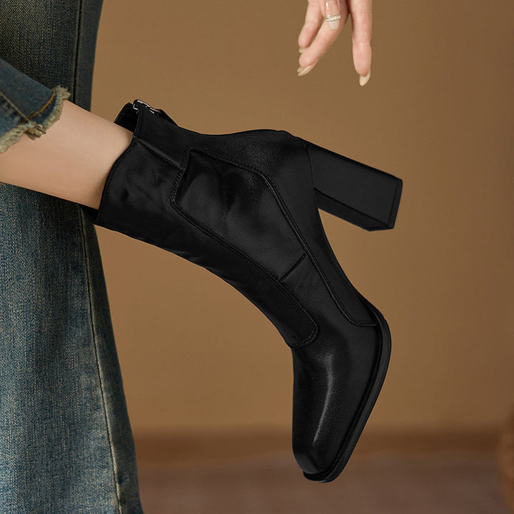 Siren Genuine Leather Ankle Boots
