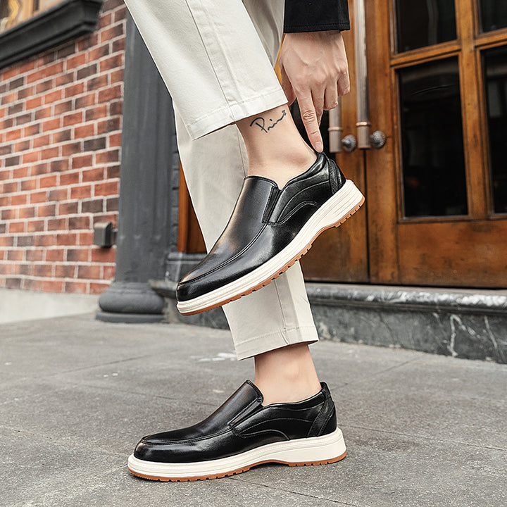 Daren Polished Leather Slip-On Shoes