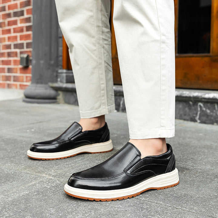 Daren Polished Leather Slip-On Shoes