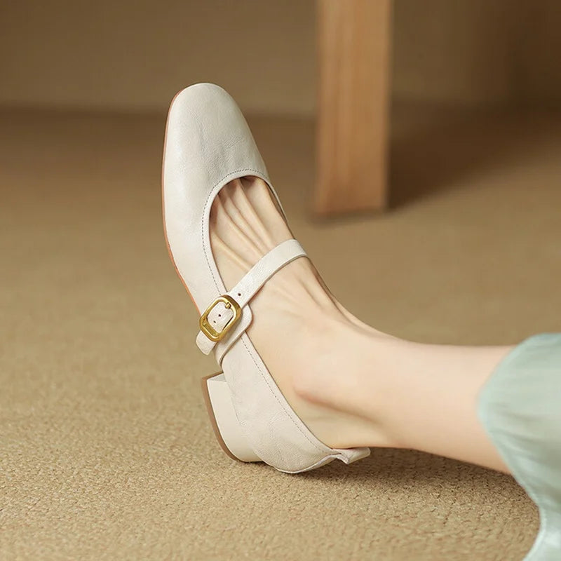 Bruna Genuine Leather Pumps