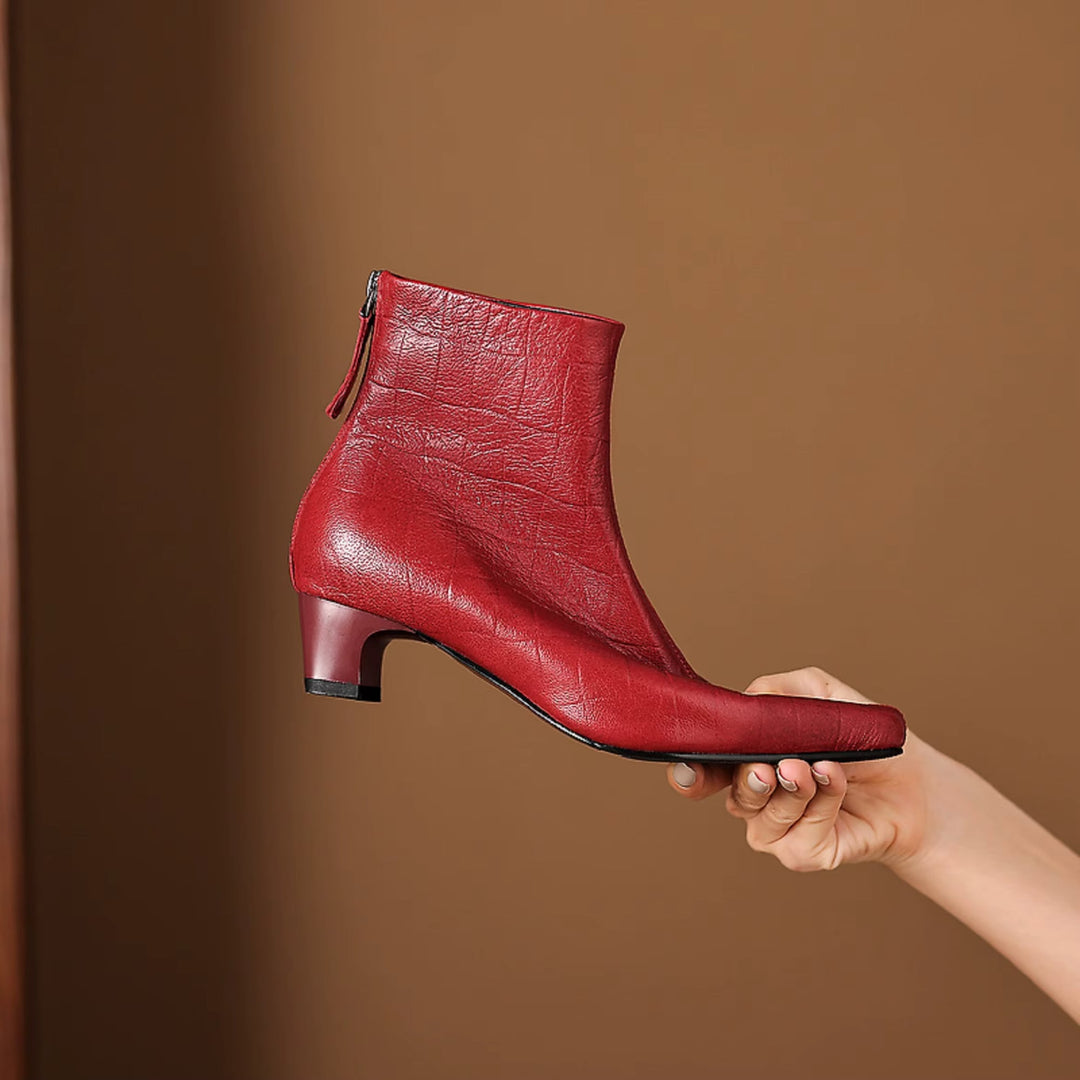 Isla Genuine Leather Ankle Boots — photo 11