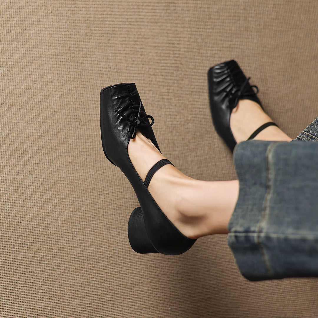 Larkin Genuine Leather Mary Jane Heels — photo 11