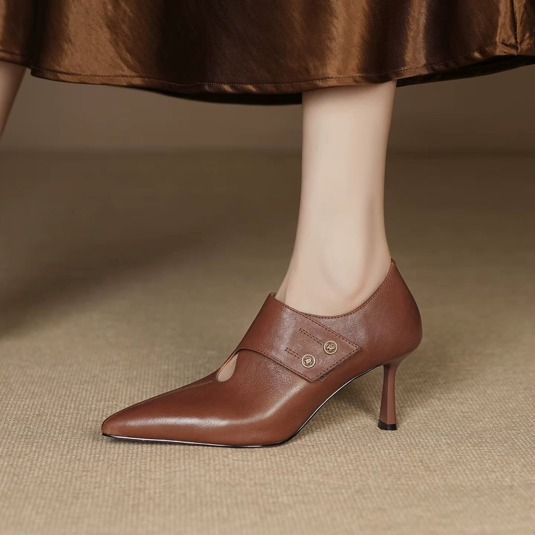 Verena Genuine Leather Heels — photo 13